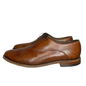 Allen Edmond Weybridge Chestnut Brown Leather Oxford Men's Dress Shoes Size 9.5